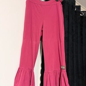 Matilda Jane Women’s Big Ruffle Pants - Red - Size Large